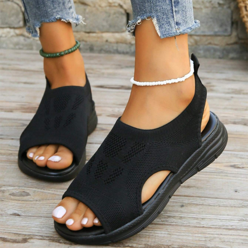 Adjustable women's therapeutic sandals for walking and daily comfort.