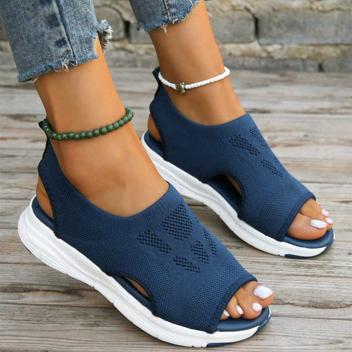 Women's daily wear sandals, orthopedic features for foot pain relief.