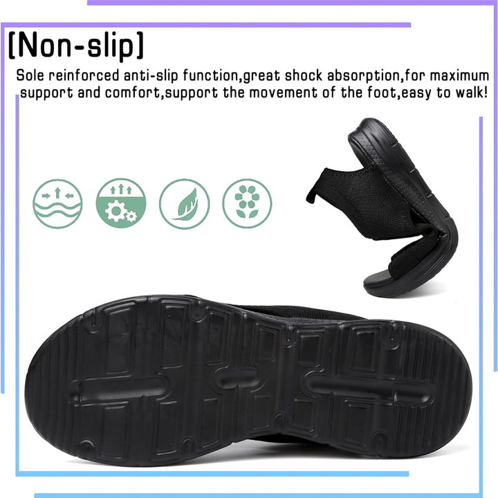 Open toe women's walking sandals, provide foot pain relief & support.