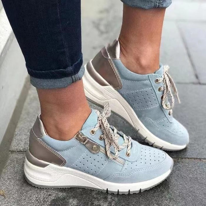 Comfortable women's orthopedic wide fit sneakers, designed for daily wear & ultimate foot comfort.