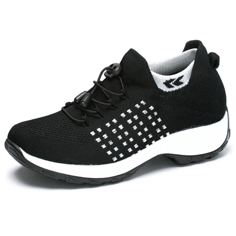 Comfortable women's walking shoes with arch support, perfect for active women seeking pain relief.