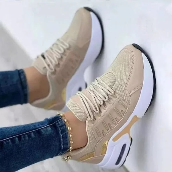 Active women's walking sneakers, designed with orthopedic support for pain relief & all-day comfort.