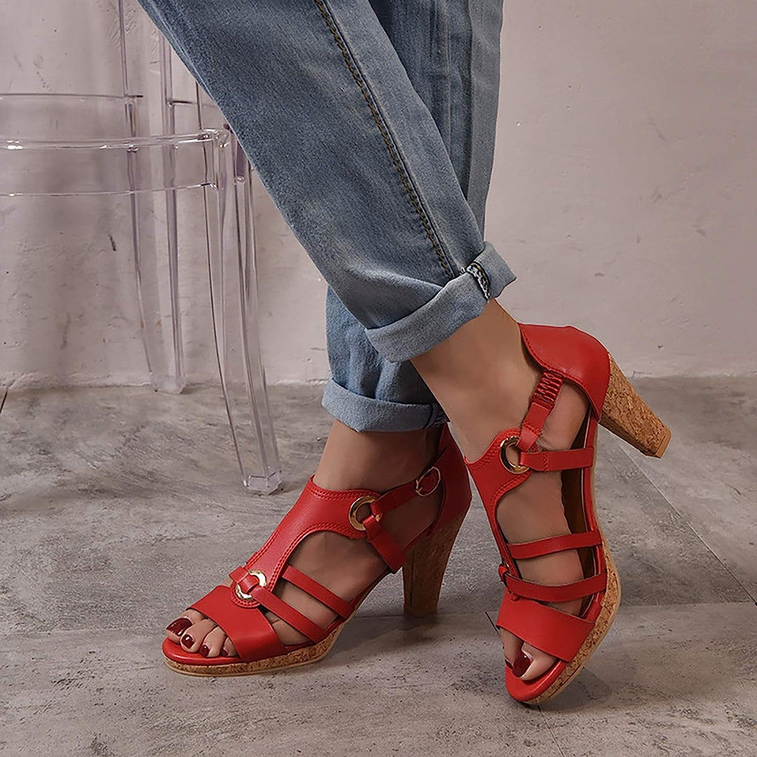 Women's comfortable summer wedge sandals, ideal for foot health with built-in orthopedic arch support.