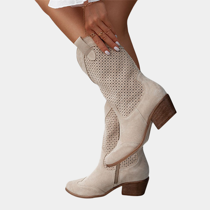 Authentic western women's cowboy boots, orthopedic for supreme comfort & style. Stacked heel, pull-on.