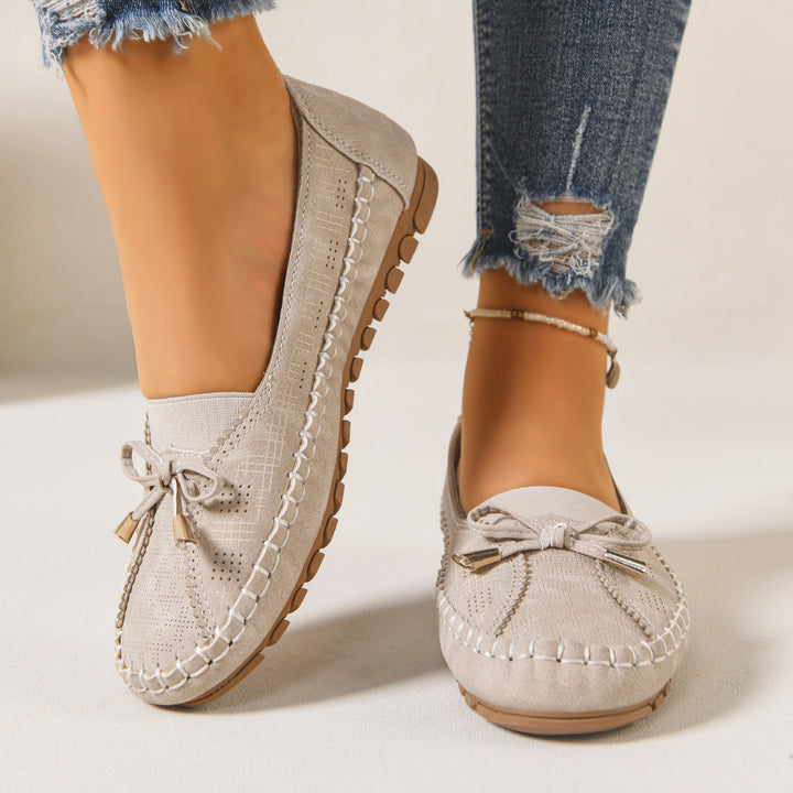 Modern women's wide fit slip-on comfort loafers with orthopedic support for everyday wear.