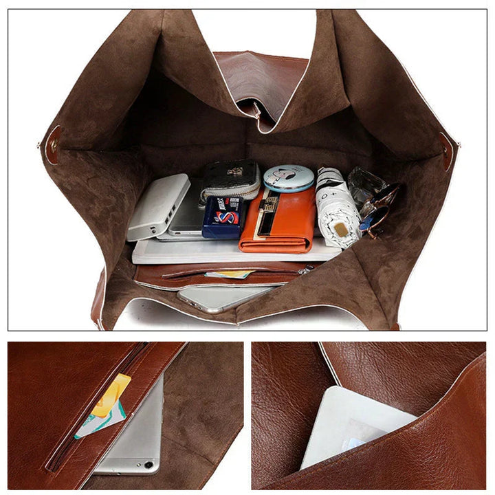 Versatile women's oversized shoulder bag, ideal daily handbag for travel and everyday essentials.