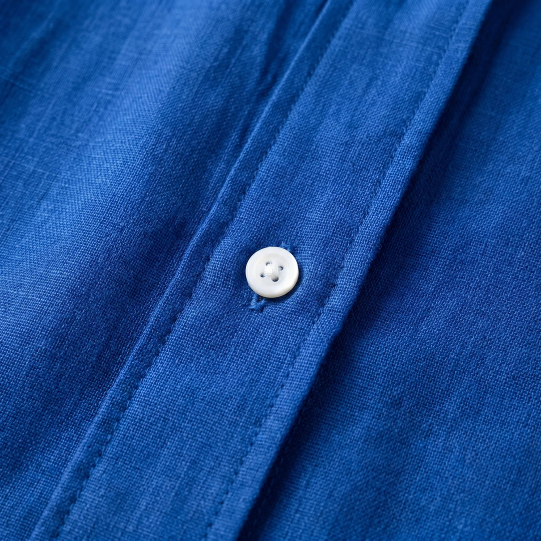 Effortless women's button-up blouse. Oversized & lightweight for a relaxed summer casual fashion top.