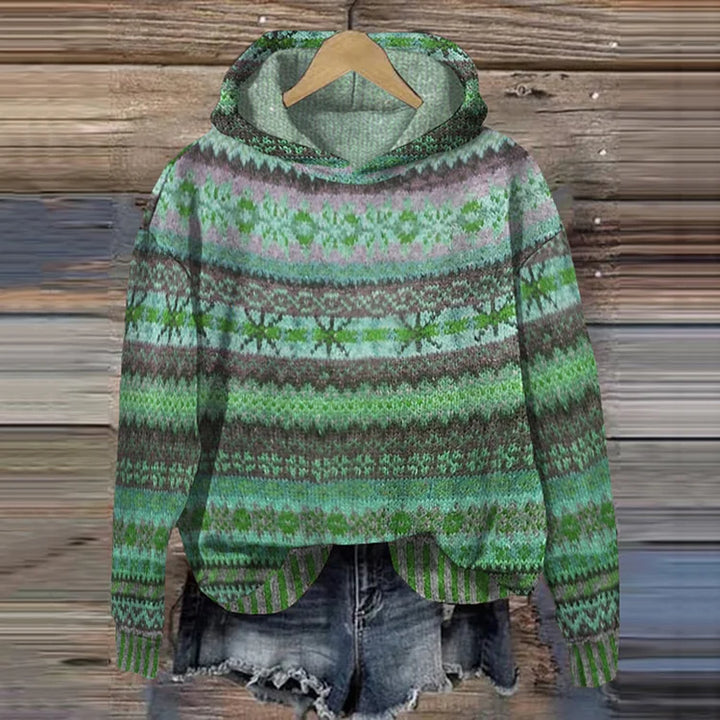 Comfortable women's oversized hoodie. Warm casual sweatshirt, perfect for cozy layering & relaxed style on cool days.