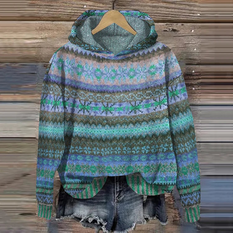 Stylish women's oversized warm pullover hoodie. Ideal for ultimate cozy comfort & relaxed layering during winter months.