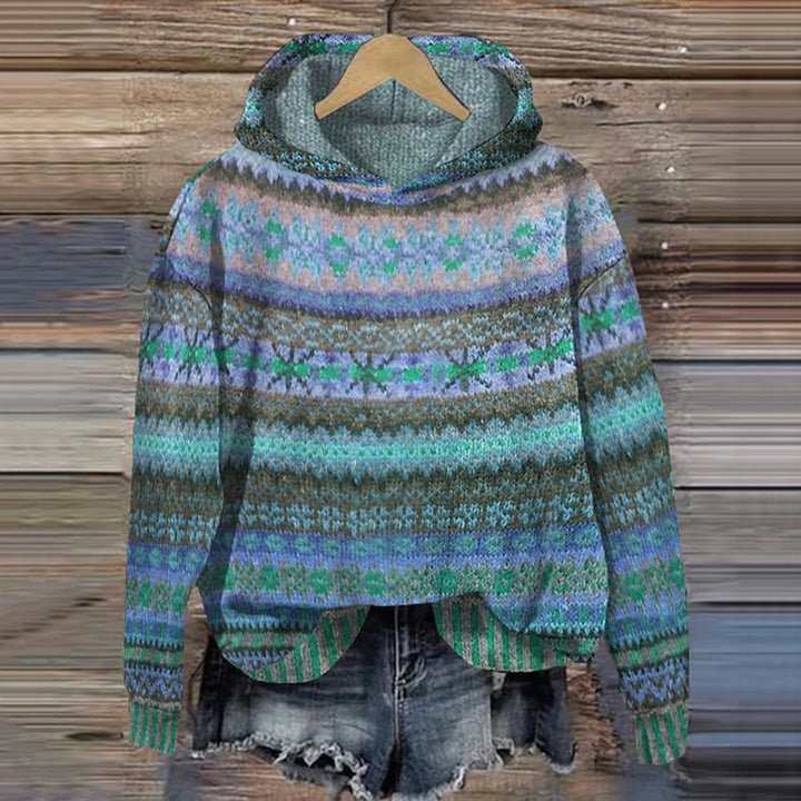 Stylish women's oversized warm pullover hoodie. Ideal for ultimate cozy comfort & relaxed layering during winter months.