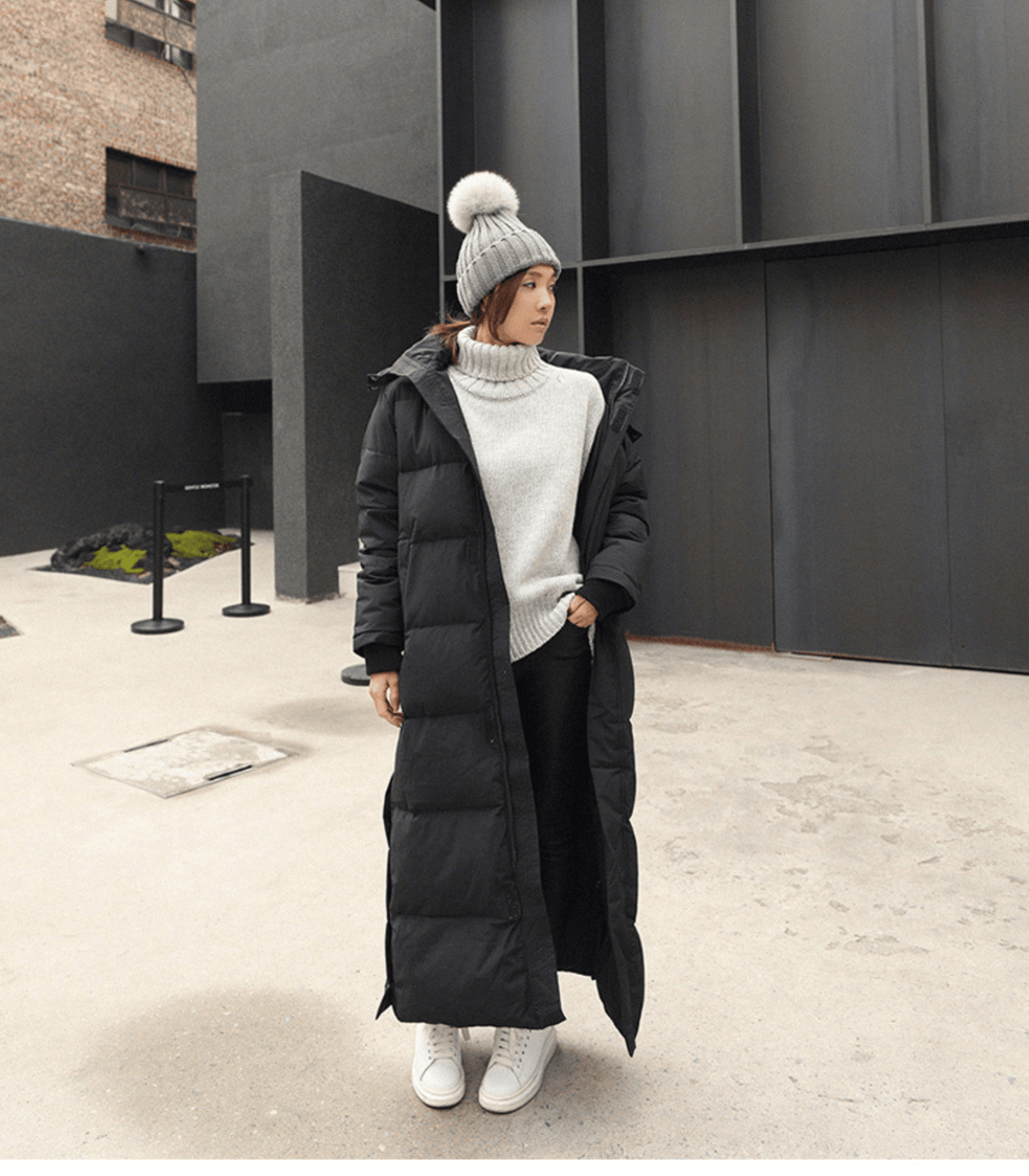 Luna oversized women's winter parka, waterproof & windproof, providing warm, stylish outerwear for cold weather.