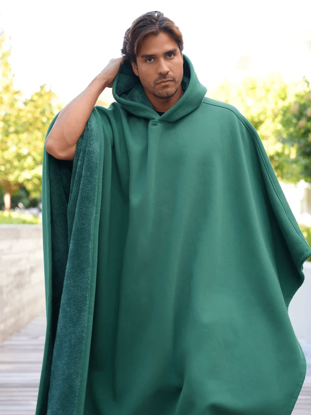 Wide, relaxed fit in this oversized weighted women's hoodie, maximizing comfort.