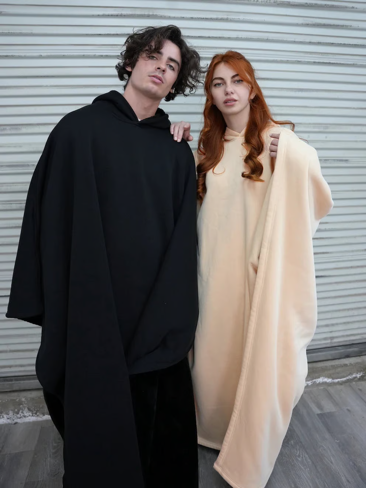 Perfect winter wear: cozy women's oversized weighted hoodie for ultimate comfort.