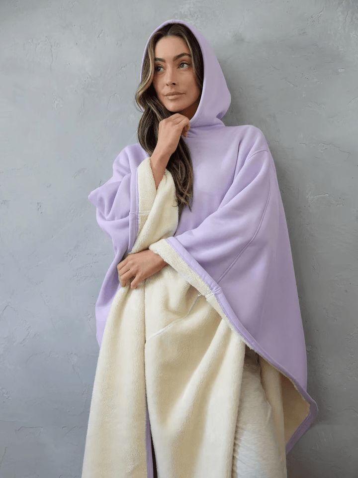 Treat her to comfort: women's oversized weighted hoodie, cozy and relaxed fit.