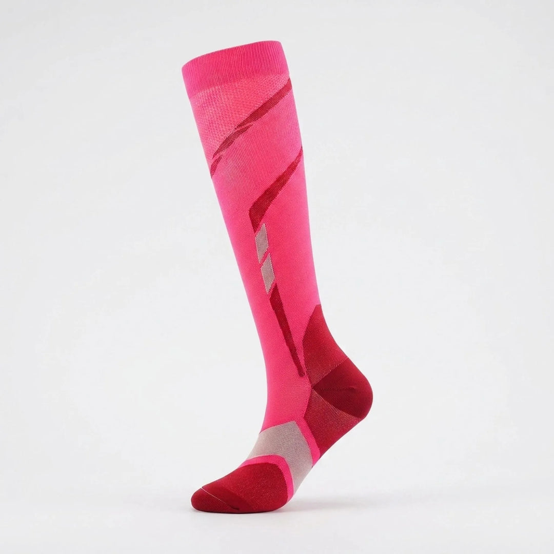 Women's knee-high sports socks, perfect for running, gym, and various athletic activities.