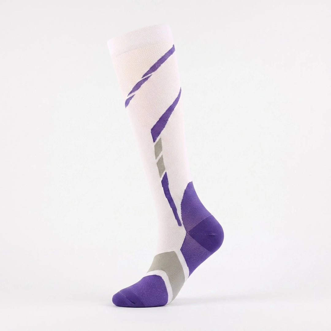 Durable women's performance knee-high athletic socks, designed for active women's fitness.