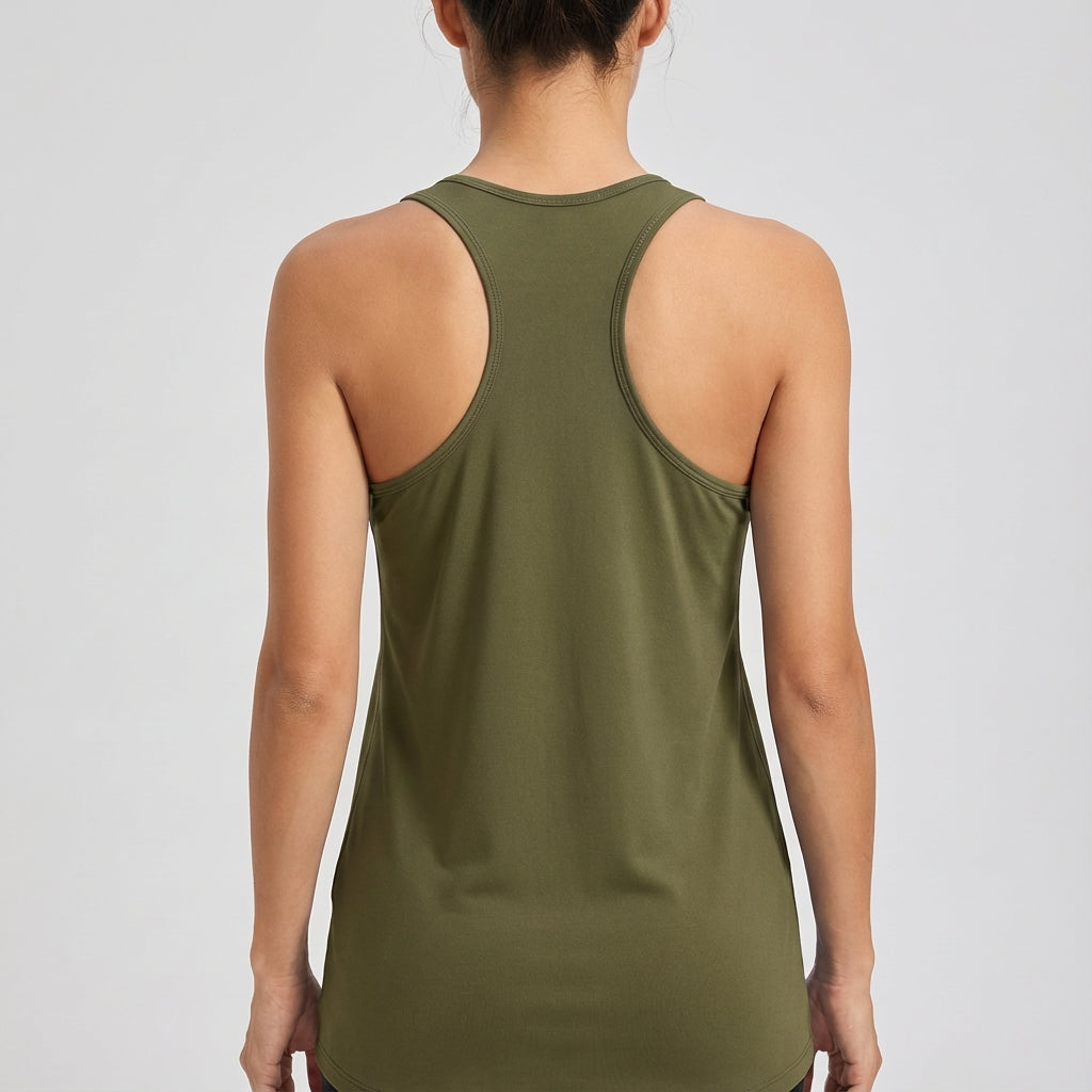Versatile women's performance top, sleeveless design ensures maximum movement for workouts.