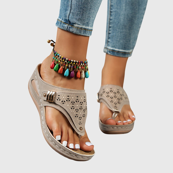 Elegant casual women's platform ankle strap sandals, versatile summer shoes for every outfit.