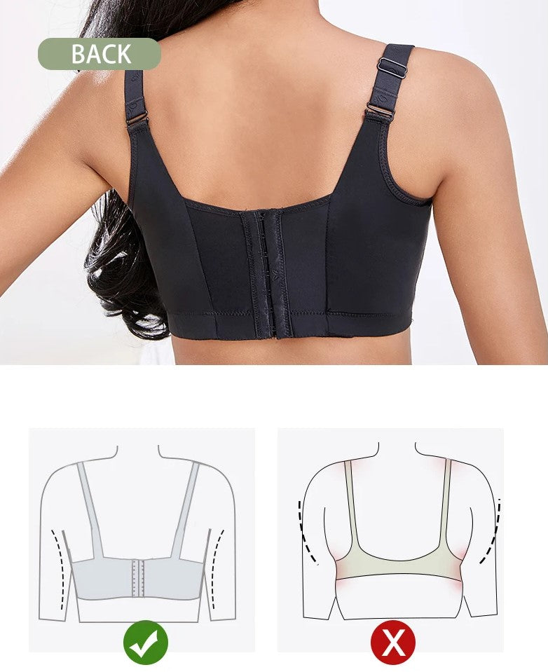Essential intimates: supportive plus size wireless bra with deep cups, push-up lift & full coverage.