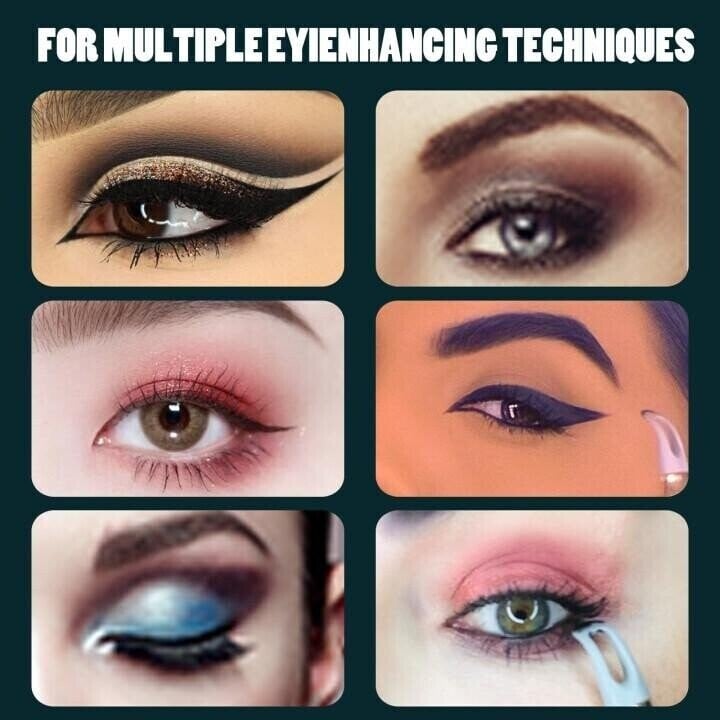 Smudge-proof gel eyeliner kit for women, includes precise applicator tool for easy, waterproof eye makeup.