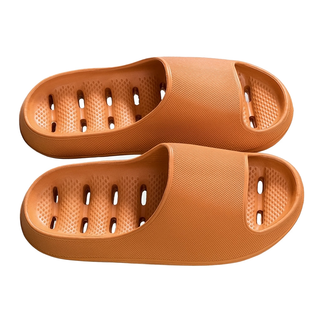 Women's quick-dry shower sandals with drainage holes, perfect non-slip footwear for wet areas.