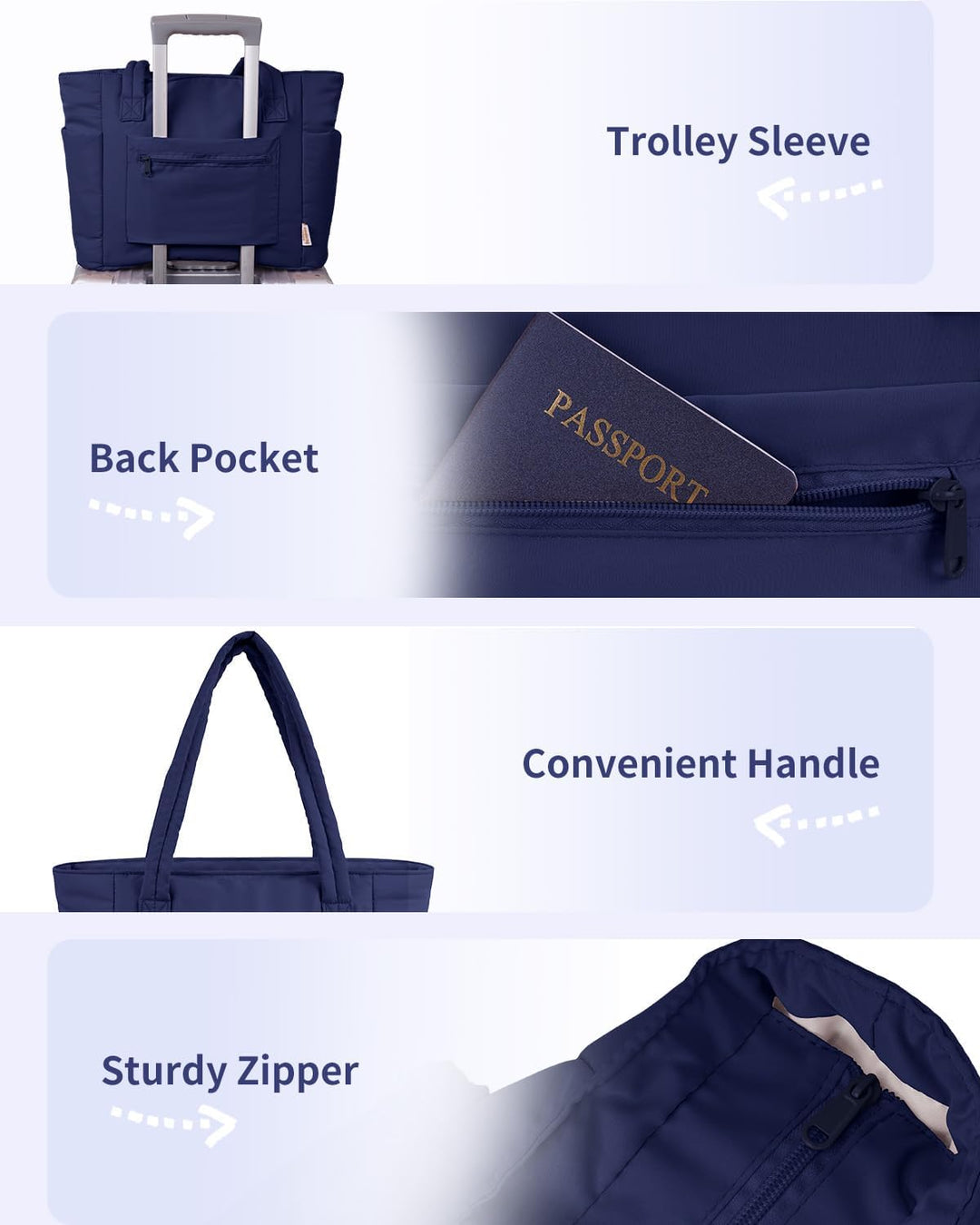 Elegant women's quilted puffer bag, perfect as a laptop tote for any professional setting.