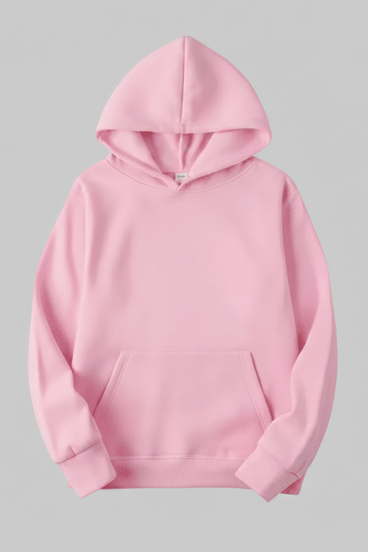 Green women's casual hoodie. Breathable comfort hooded sweatshirt with long sleeves for spring fashion.