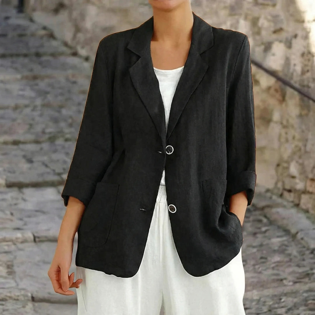 Women's Relaxed Fit Blazer, Olivia, perfect for business casual and everyday chic style.