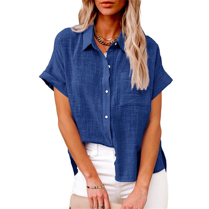 Versatile women's relaxed fit blouse, ideal for casual outfits & summer style.