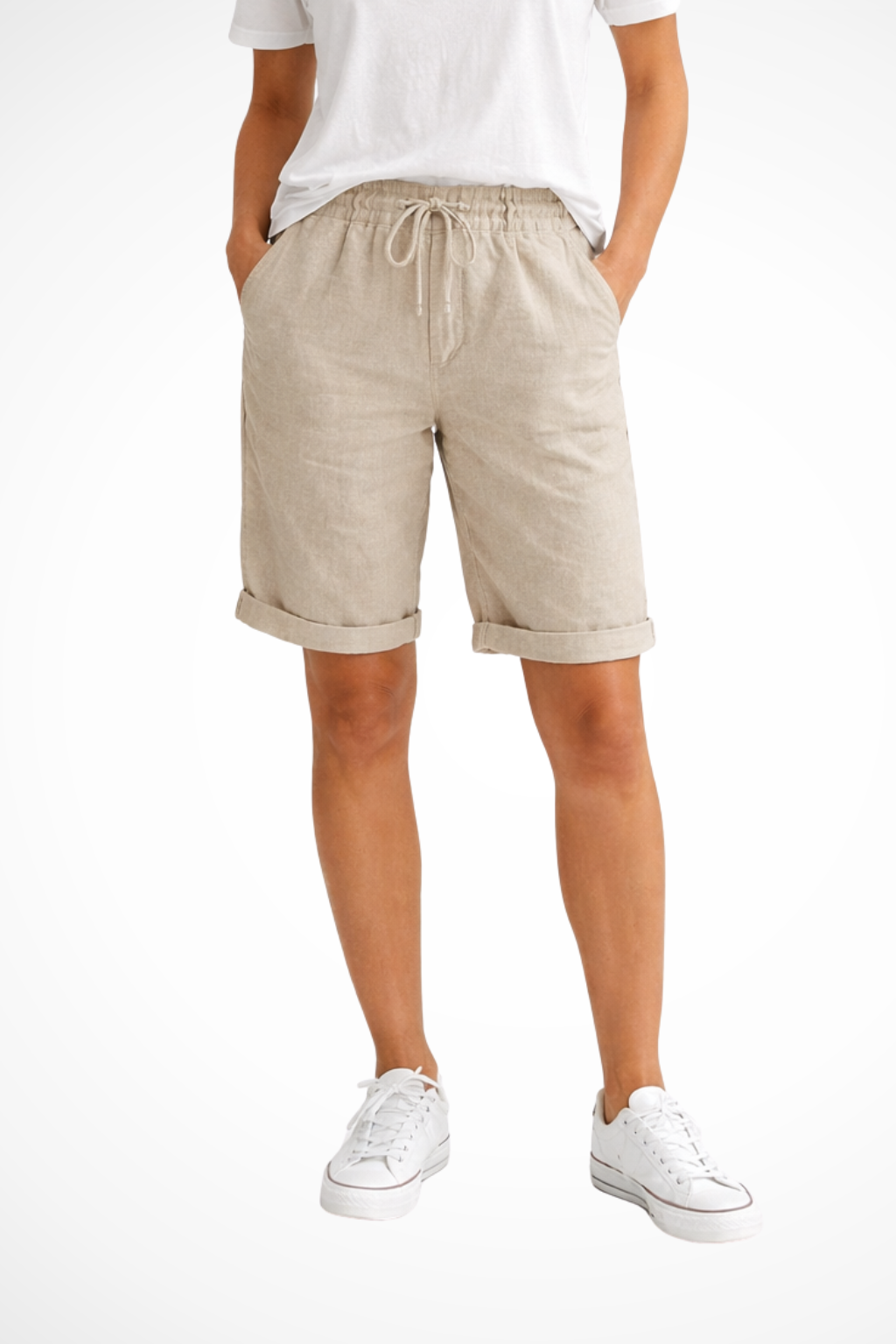 Women's relaxed fit drawstring casual summer shorts, perfect for comfort, vacation, or everyday warm weather.