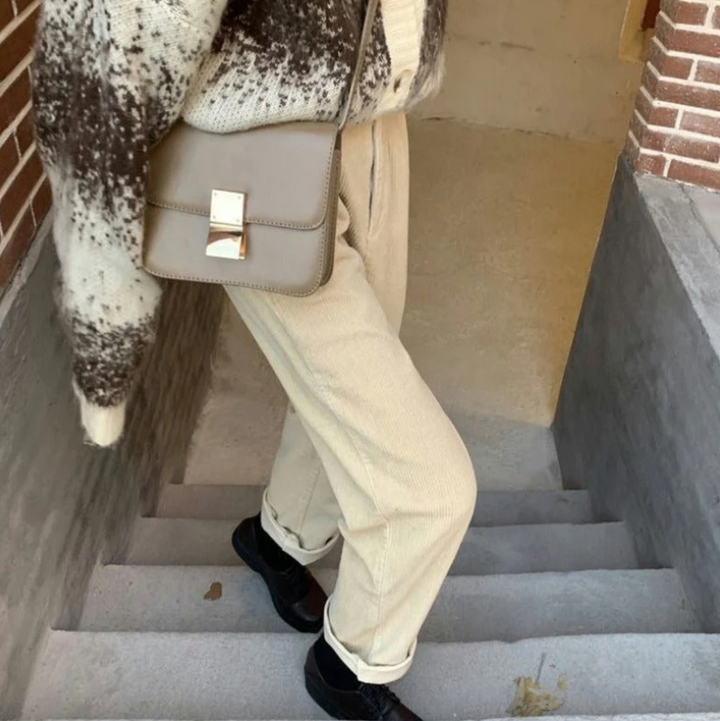 Women's relaxed fit everyday trousers, comfortable, versatile, and stylish bottoms.