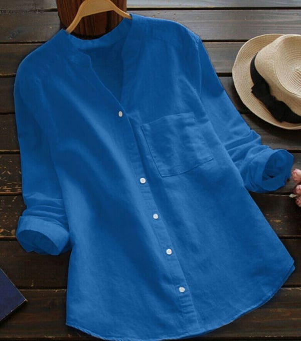 Women's versatile casual top, relaxed breathable fit, ideal for effortless everyday and summer fashion.