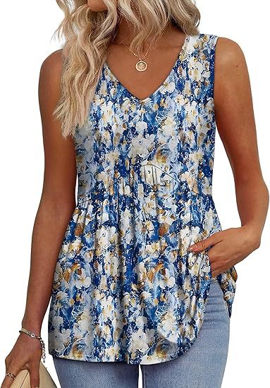 Lightweight women's sleeveless top featuring a relaxed fit for ultimate everyday comfort.