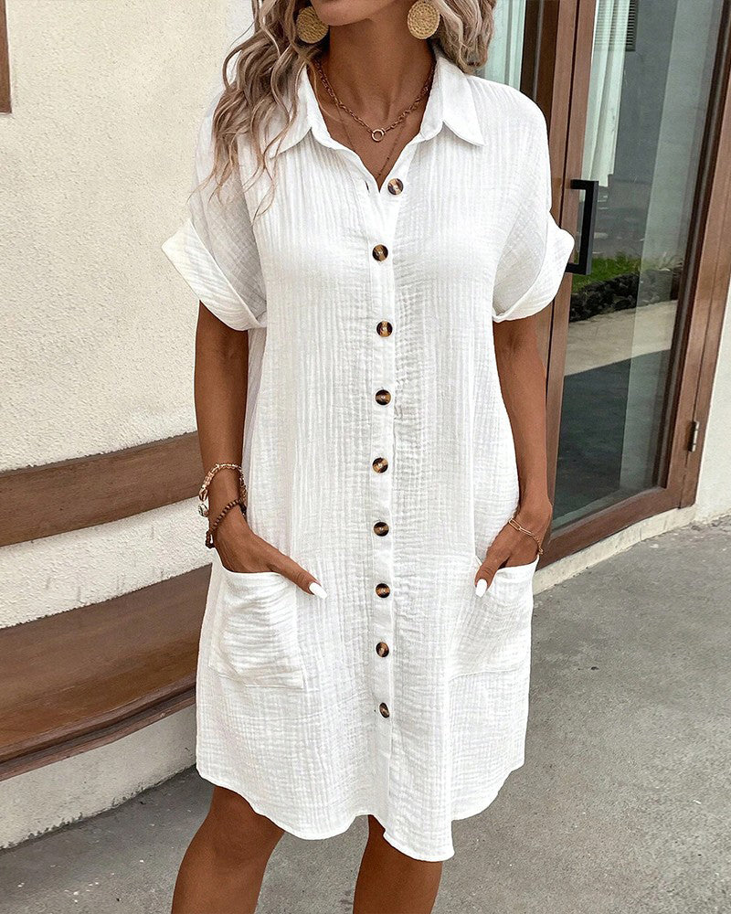 Women's relaxed fit summer dress for effortless style, perfect for warm weather comfort.