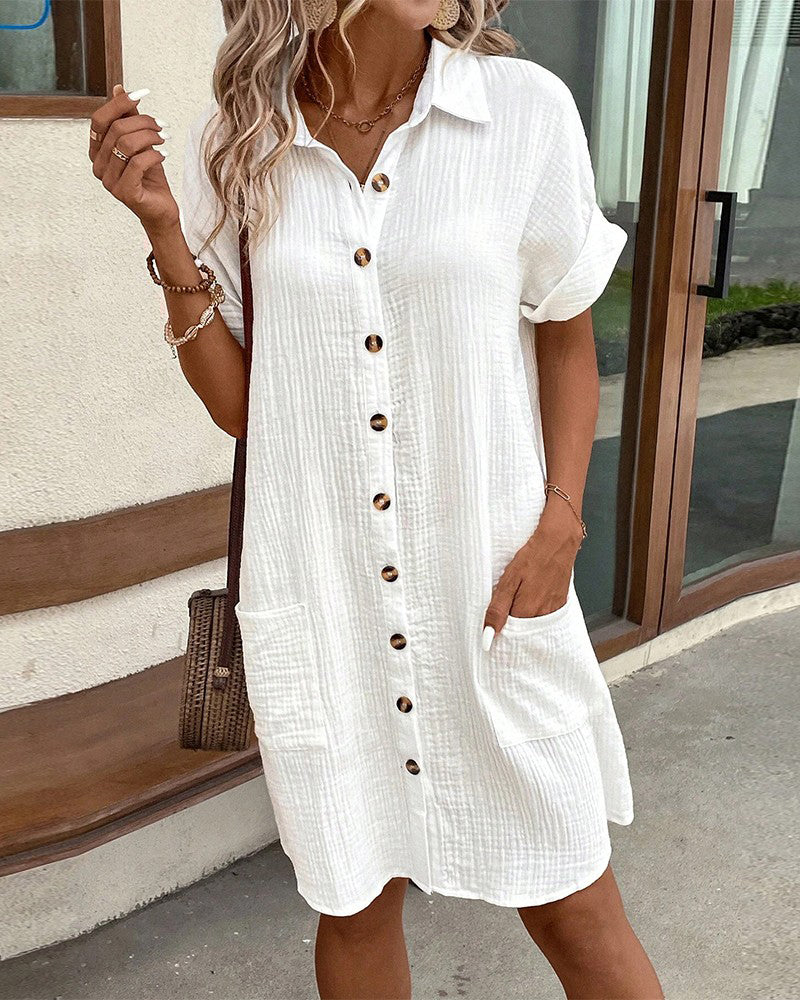 Effortless chic summer dress for women, relaxed fit, ultimate comfort for warm weather days.