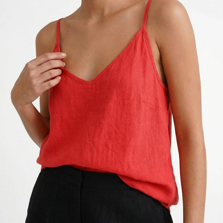 Women's comfy relaxed fit tank with spaghetti straps. A go-to for spring and summer.