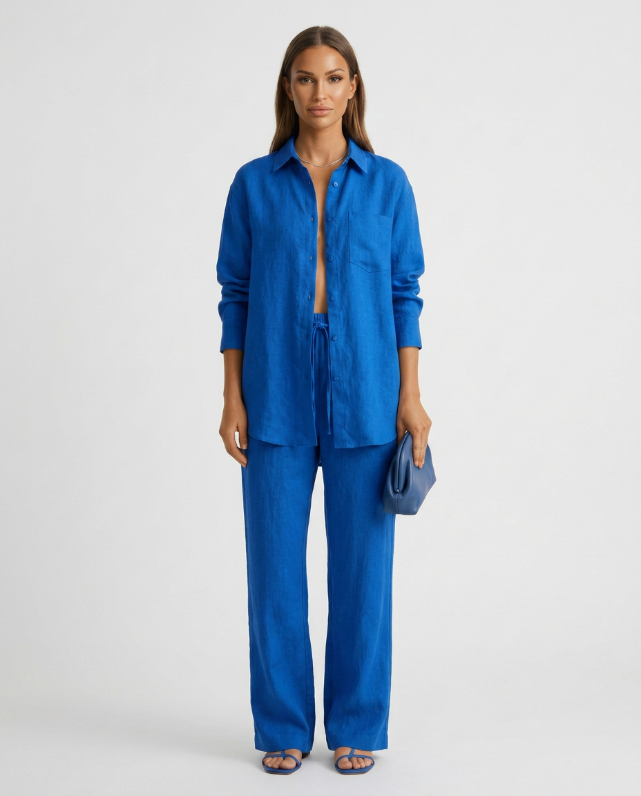 Soft, relaxed fit women's lounge set; a versatile two-piece for all-day comfort.