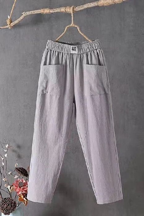 Stylish women's wide-leg summer pants, a flowy and lightweight choice for casual or vacation wear.