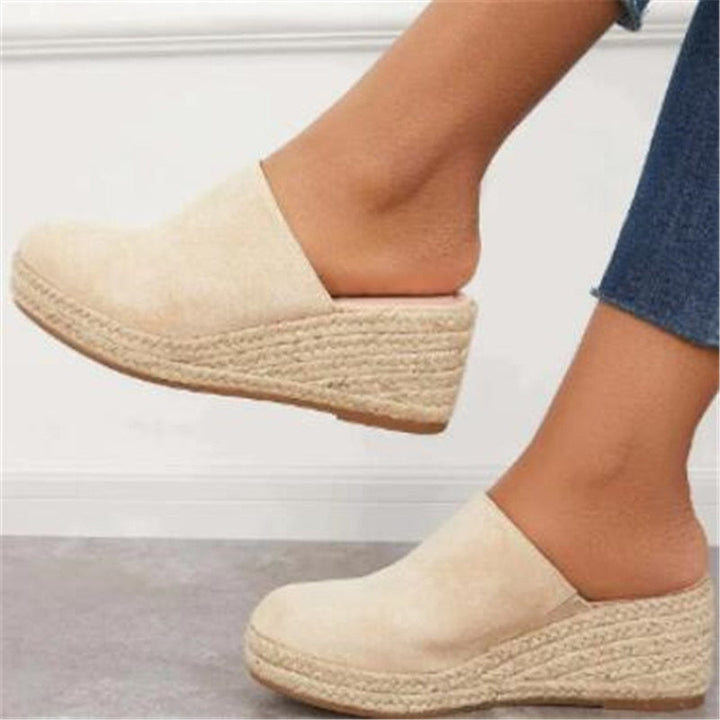 Women's classic wedge sandals, featuring a comfortable retro design for all-day wear.