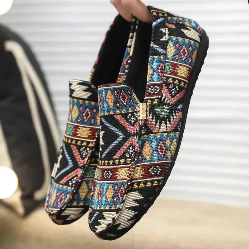 Comfortable women's Rio slip-on loafers, durable flat shoes ideal for everyday casual walking.