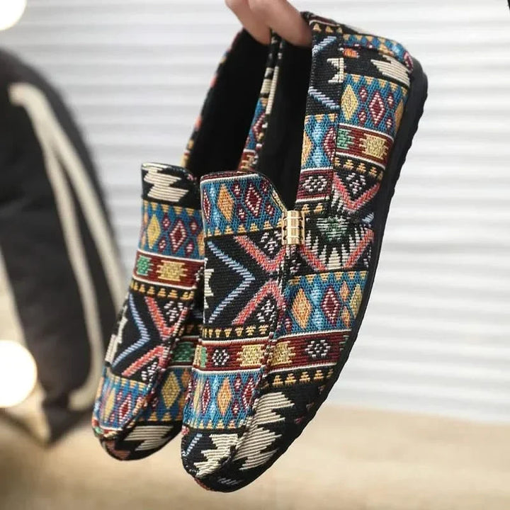 Comfortable women's Rio slip-on loafers, durable flat shoes ideal for everyday casual walking.
