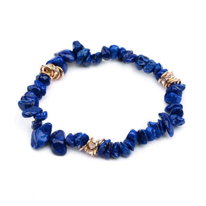 Women's Citrine natural stone crystal bracelet. Abundance healing gemstone, adjustable jewelry.