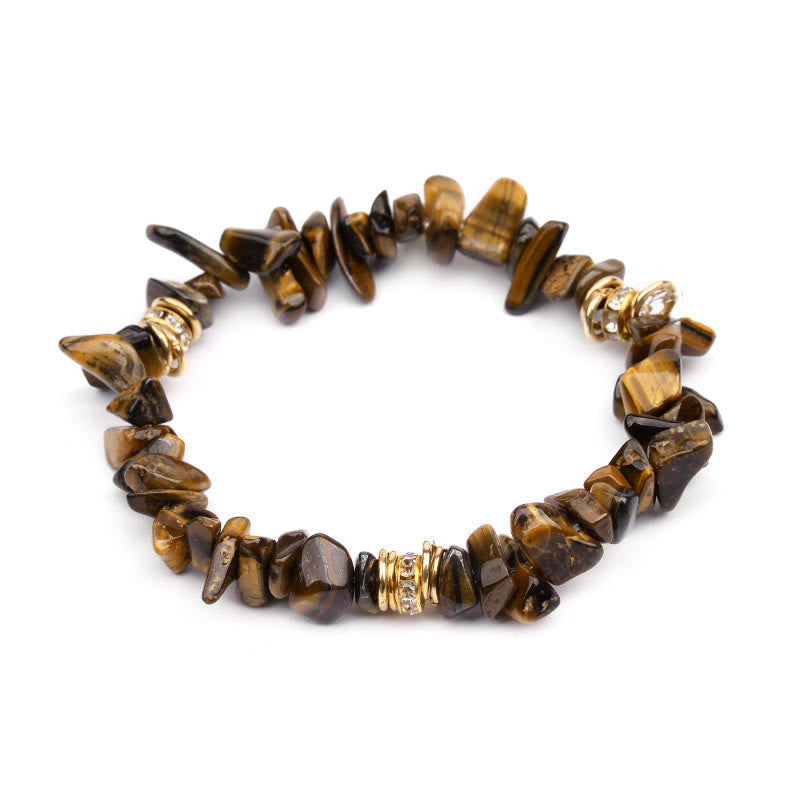 Unakite natural stone crystal healing bracelet for women. Balance gemstone, adjustable fashion.