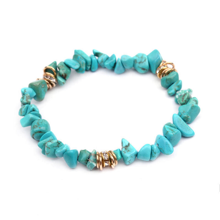 Bloodstone natural stone crystal healing bracelet for women. Vitality gemstone, adjustable accessory.