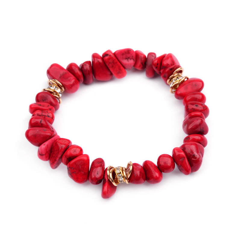 Smoky Quartz natural stone crystal healing bracelet for women. Grounding gemstone, adjustable.