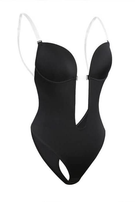 Seamless backless body shaper for women, perfect for a smooth silhouette & invisible support under special occasion dresses.