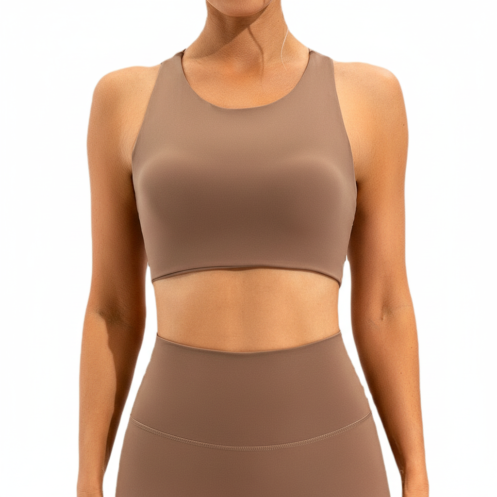 Versatile women's seamless activewear set: performance top & high-waist leggings for workout & yoga.