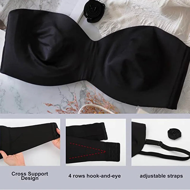 Fashion women's plus-size seamless bra, combining elegant design with ultimate comfort & full support.