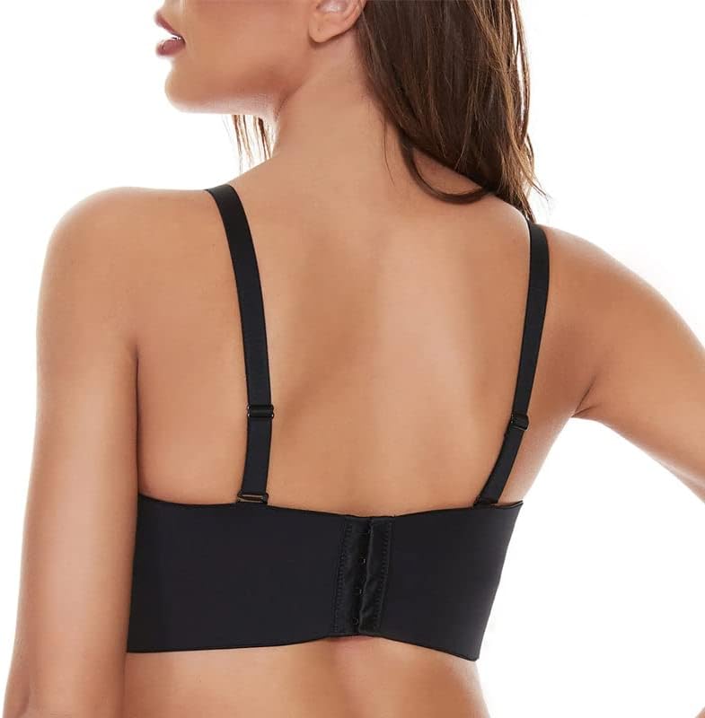 Front of women's plus-size seamless bra, designed for a smooth, invisible look & full support under clothes.