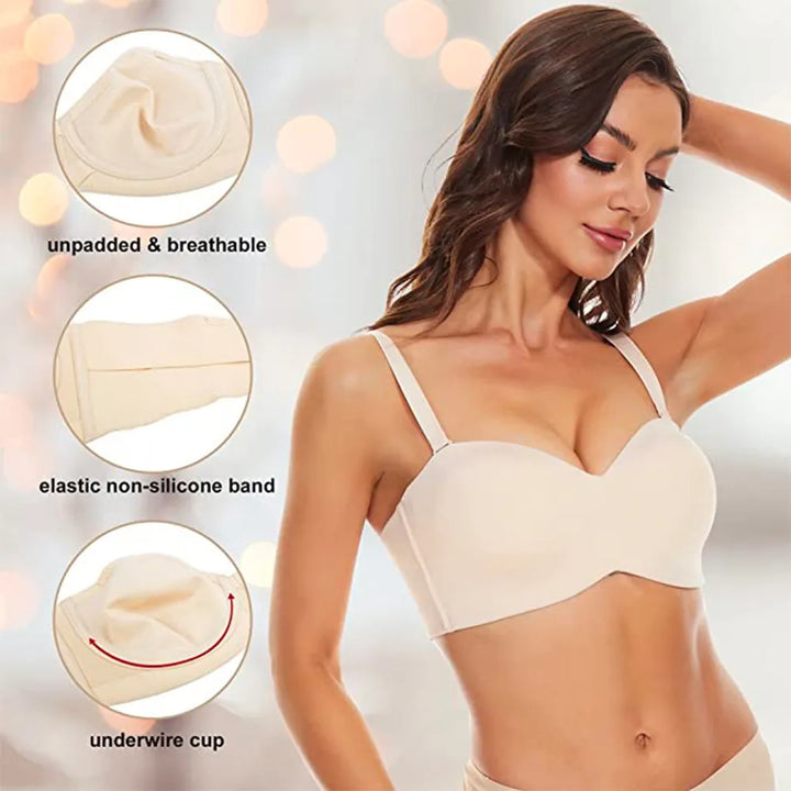 Comfortable plus-size lingerie: women's seamless bra with full support & an invisible look under any outfit.
